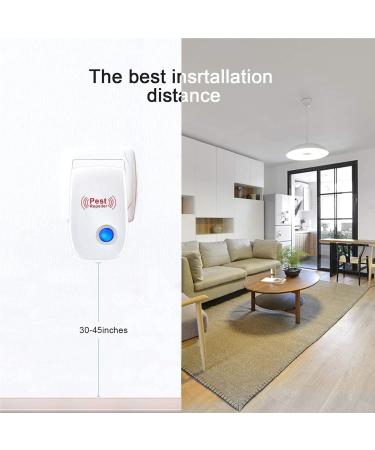 Ultrasound Pest Control - 6 Piece Electronic Mosquito & Insect Defense for Indoor Use | Effective Protection Against Mosquitoes Spiders & Insects - Buy Online on SooperMarket.com