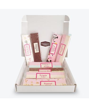 Nougat Gift Box - Nougat Bar Selection of 8 Flavours (8 x 130g) in a Box Individually Wrapped Nougat Sweets | Gifts for Dad Grandad Step Dad Men Boyfriend Brother Son - Buy Online on SooperMarket.com