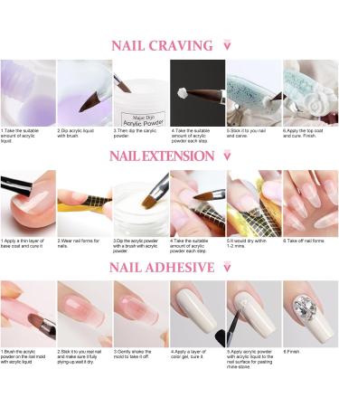 DouborQ Acrylic Nail Kit with Electric Nail Drill, UV Nail Lamp, 29 Color Acrylic Powder Starter Set - Complete Nail Art Supplies for Beginners - Buy Online on SooperMarket.com