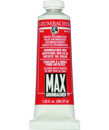 Grumbacher Max Water Miscible Oil Paint  37ml/1.25 oz  Grumbacher Red (Naphthol)