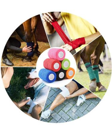 6Pcs Cohesive Bandage Pet Vet Bandaging Tape Self Adherent Bandage Wrap - Buy Online on SooperMarket.com