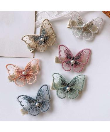 16 Colorful Butterfly Hair Clips Duckbill Hair Clips Playful Girl Hair Accessories Realistic Butterfly Hair Clips Clips That Don't Hurt Hair Clips That Don't Fade - Buy Online on SooperMarket.com