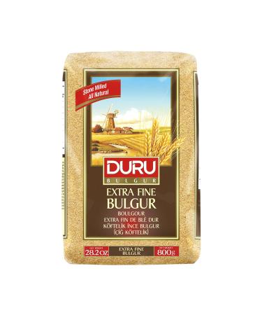 Duru durum wheat groats Extra FeinSize 6 35.2oz (1000g) 100% natural and certified high fiber and protein not genetically modified ideal for vegan recipes better than rice Bulghur Cigk ftelik Extrain 1kg