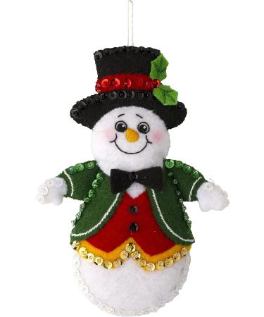 Bucilla Snow Much Fun Set of 6 Felt Applique Ornament Making Kit - DIY Needlepoint Arts and Crafts - Buy Online on SooperMarket.com