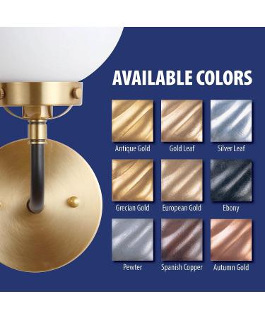 AMACO Rub n Buff Wax Metallic Finish 3 Color Kit - Antique Gold, Grecian Gold, Gold Leaf - 15ml Tubes - Gilding Wax for Furniture, Antiquing, Restoration - Buy Online on SooperMarket.com