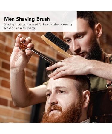 Premium Men's Beard & Hair Brush Set - Wooden & Bamboo Grip Soft Bristles for Facial Cleaning & Beard Styling - Buy Online on SooperMarket.com