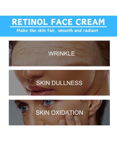 Retinol Cream for Face Advanced Retinol Collagen Cream for Face with 5% Hyaluronic Acid Anti-Aging Retinol Cream Anti-Wrinkle Reduce Fine Lines Lifting and Firming Cream 24-Hour Face Care 55ml - Buy Online on SooperMarket.com