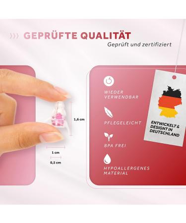 Buy Schallwerk Women+ Noise-Dampening Earplugs - Transparent Earplugs for Music Festivals Work & Learning - Compact Aluminum Case - Pink Filter - Buy Online on SooperMarket.com