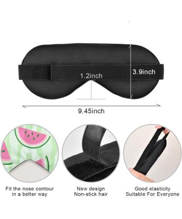 Adjustable Light Blocking Eye Mask for Deep Sleep and Travel - Breathable Men and Women's Eye Mask for Yoga, Meditation, and Business Trips - Watermelon - Buy Online on SooperMarket.com