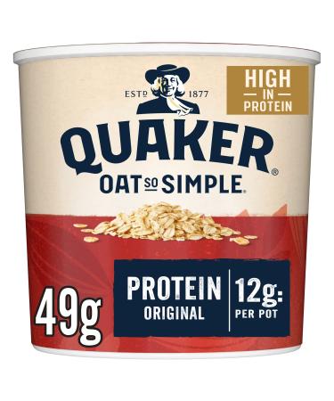 Quaker Oat Protein Original Porridge Pots 6 x 49g