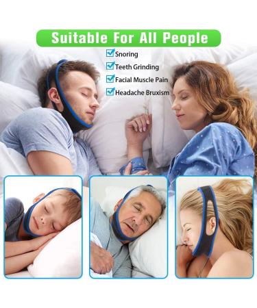 New Upgrade Anti Snoring Chin Strap for Men and Women - Adjustable, Effective Stop Snoring Aid for Better Sleep - Buy Online on SooperMarket.com