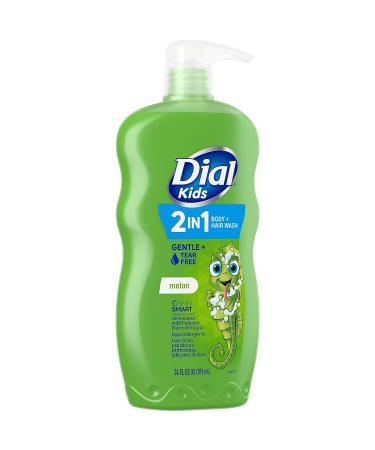 Dial Kids 2-in-1 Body+Hair Wash - Melon 96 | Gentle Cleansing for Kids' Skin and Hair - Buy Online on SooperMarket.com