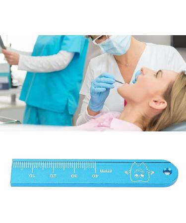 Lizealucky Dental Ruler - Endo Ruler for Accurate Measurements | Aluminum Alloy Oral Gauge | AutoClavable Endodontic Instrument in Blue - Buy Online on SooperMarket.com
