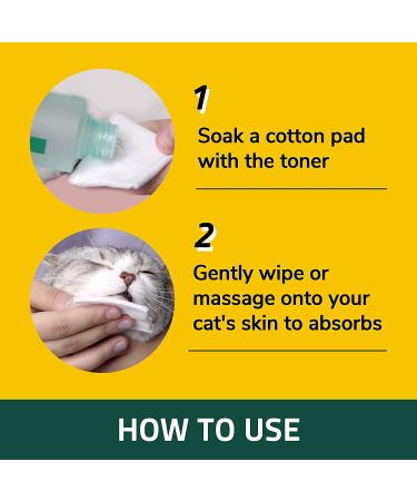 Breezytail PetO'Cera CICA Toner for Cats - Acne, Hot Spot, Blackhead Relief | Soothing & Hypoallergenic Skin Care | 7.1 oz - Buy Online on SooperMarket.com