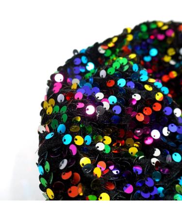 Sequin Bling Beret Hats for Women - Fashionable Sparkle French Style Beanie Cap - Buy Online on SooperMarket.com
