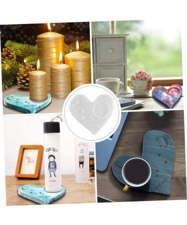 STOBOK 2pcs Coaster Mold DIY Silicone Mold Silicone Coaster Resin Molds Simple Mold Gummie Molds Zip Pull Silicone Molds Simple DIY Mold Silica Gel Crystal Candle Holders White Whitex2pcs 13.6X13CMx2pcs - Buy Online on SooperMarket.com