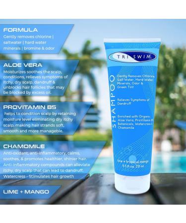 TRISWIM Chlorine Removal Swimmers Shampoo 8.5 fl.oz - Moisturizing & Repairing Hair - Buy Online on SooperMarket.com