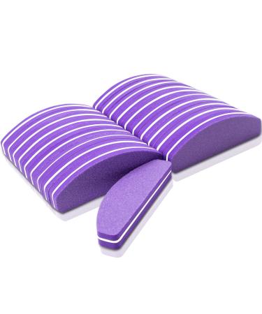 Nail Buffer Blocks 20 PCS Mini Nail Buffer for Gel Nails Professional Nail Buffer Block for Natural Nails Nail Polish Buffing Block for Home & Salon Use(Purple)