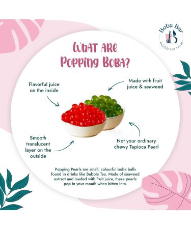 Boba Bar London | Mixed Popping Bobas & Jelly Pots | Box of 4 Pots | Great for Parties Easter Present Birthdays Gifting Lunar New Years Boba bar Popping boba Pot of 4 - Buy Online on SooperMarket.com