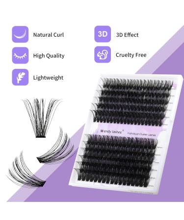 Buy Individual Eyelashes - 240 PCs DIY Cluster Eyelash Curl Mix 16-20mm for Extensions at Home - Buy Online on SooperMarket.com