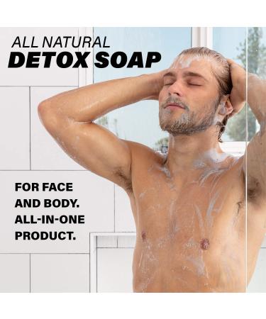 Activated Charcoal Soap Bar with Dead Sea Mud - All Natural Face & Body Soap for Dry, Sensitive Skin | Goat Milk & Peppermint Essential Oil | Men, Women, Teens | 4oz Bar - Buy Online on SooperMarket.com