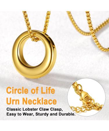 U7 Women's Cremation Urn Necklace - Celtic Knot Dog Feet Wings & Crucifix - Stainless Steel Pendant for Ashes - Memorial Jewelry - Buy Online on SooperMarket.com