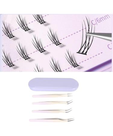 DIY Eyelash Appliances Tool Set - Premium Eyelash Tweezers Stainless Steel Scissors & Cluster Tweezers for Extensions - Enhance Your Beauty! - Buy Online on SooperMarket.com