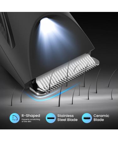 Premium Body Hair Trimmer for Men - Electric Razor for Pubic Armpits & Breasts with Charging Station - Buy Online on SooperMarket.com