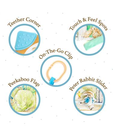 Peter Rabbit Soft Book with Toy Teether and Crinkle - 5 Inches by KIDS PREFERRED - Buy Online on SooperMarket.com