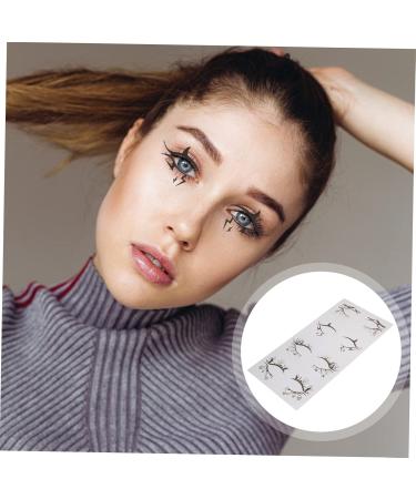Gogogmee 4 Pairs Halloween Eyeliner Stickers Girl Stickers Hollow-out Eyeshadow Stickers Winged Eyeliner Pvc - Buy Online on SooperMarket.com
