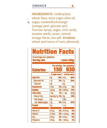 Ines Rosales Seville Orange Sweet Olive Oil Tortas - 6.34 Oz (180g) - Pack of 6 Fine Mediterranean Crisps - Buy Online on SooperMarket.com