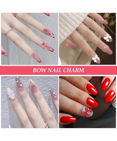 240Pcs Bow Nail Charms Colorful Bowknot Nail Art Decorations Cute 3D Bow Nail Accessories Resin Flatback Nail Charms for Nail Art Design DIY Crafts - Buy Online on SooperMarket.com