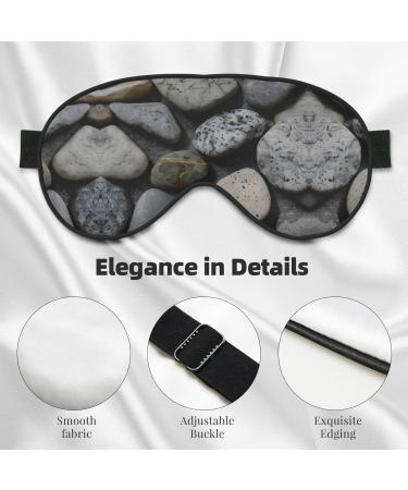 SSIMOO Pebble Stone Eye Mask | Soft Breathable Sleep Eye Patch for Women | Perfect for Travel & Relaxation - Buy Online on SooperMarket.com