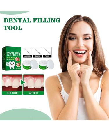 Funnaura Teeth Filling Repair Kit Permanent with Tweezers Temporary Tooth Filler for Missing Broken Fake Chipped Toothy - Buy Online on SooperMarket.com