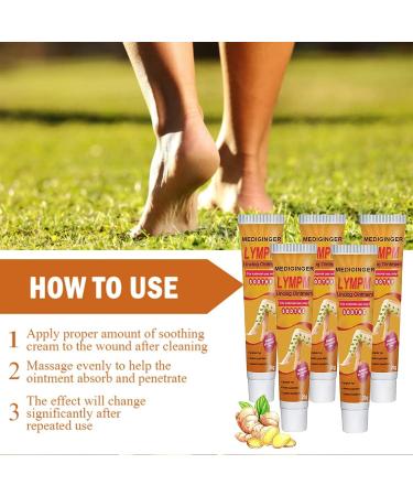 RGVai 5 PCS Mediginger Antiswelling Lymphunclog Ointment - Gingerlegs Anti Swelling Detoxing Ointment - Buy Online on SooperMarket.com