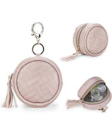 Nupaque Pacifier Cover with Clip | Travel Case & Zippered Holder for Girls | Pink Binky Clip Bag Capsule & Box - Buy Online on SooperMarket.com