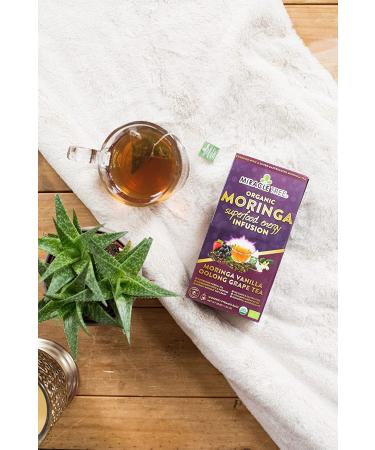 Miracle Tree's Moringa Energy Tea - Vanilla Oolong Grape | Super Caffeinated Blend | Healthy Coffee Alternative  Perfect for Focus | Organic Certified & Non-GMO | 16 Pyramid Sachets Vanilla Oolong Grape 16 Count (Pack of - Buy Online on SooperMarket.com