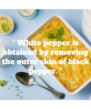Natruen Whole White Peppercorn 18oz - Premium Grinder Refill | All Natural, Non-GMO, Vegan, Gluten Free | Kosher & Halal Compliant - Buy Online on SooperMarket.com