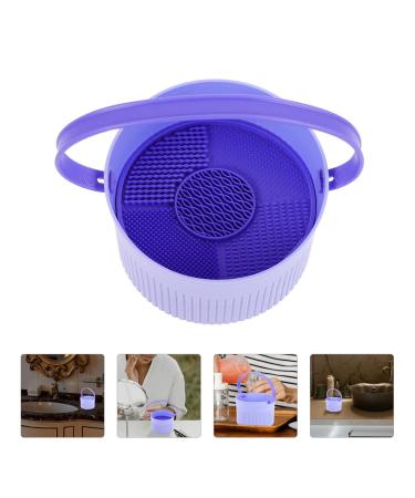 3-in-1 Makeup Brush Cleaner & Organizer | Silicone Cleaning Mat & Storage Bowl for Air Drying | International Shipping - Buy Online on SooperMarket.com