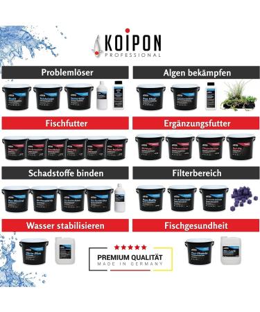 Koipon Pon Balls 5L - Nitrifying Bacteria & Microorganisms for Pond Maintenance | Starter for Garden Fish & Swimming Ponds | Filter Bacteria Gel Balls - Buy Online on SooperMarket.com