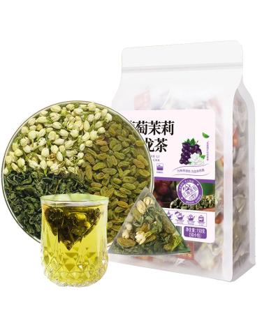 Grape jasmine oolong tea 5.29 oz White grape oolong tea bag Mixed taste fruit tea Jasmine hot drink taste 150g
