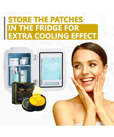 24k Gold Under Eye Mask for Dark Circles, Puffiness & Wrinkles - Collagen Eye Patches for Puffy Eyes - Skincare Treatment for Women & Men - 30 Pair - Buy Online on SooperMarket.com