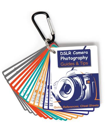 Photography Accessories DSLR Cheat Sheet Cards for Canon, Nikon, Sony, Camera Accessories Quick Reference Cards Photography Guides & Tips: Settings, Exposure, Modes, Composition, Lighting etc 43 inch
