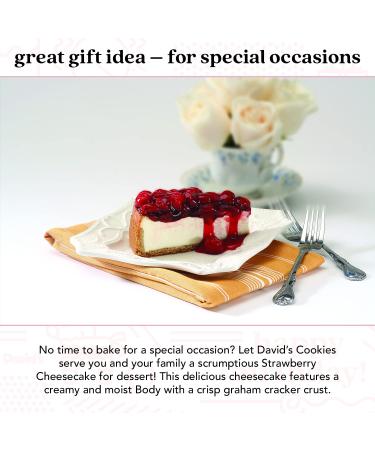 David's Cookies Strawberry Cheesecake - Premium Fresh Ingredients - Surprise Your Friend and Family With Our Strawberry NY Stylish Cheesecake Cake Dessert - Buy Online on SooperMarket.com