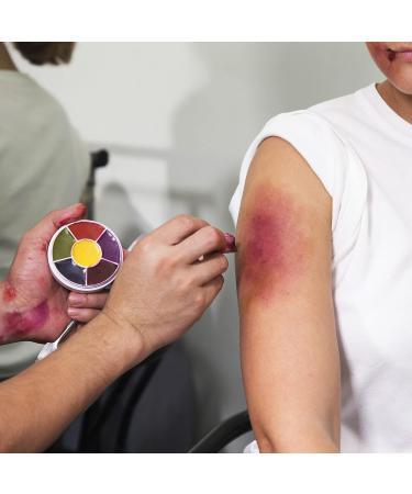 Narrative Cosmetics 6-Color Bruise Wheel - Professional SFX Cream Makeup Palette for Stage, Film, Costumes & Cosplay - Buy Online on SooperMarket.com
