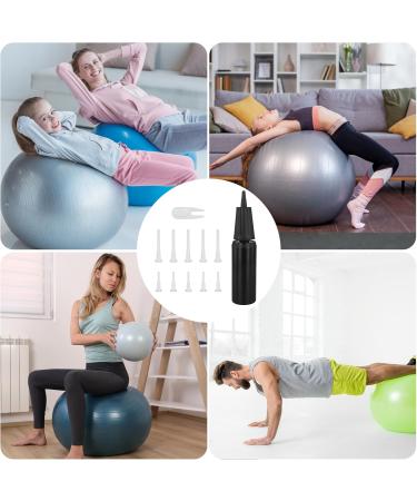 Peutier Gymnasium Ball Pump - Yoga & Inflatable Balls Pump with 10 Fitness Ball Plugs | Ideal for Gymnastics Ball & Easy Plug Replacement - Buy Online on SooperMarket.com