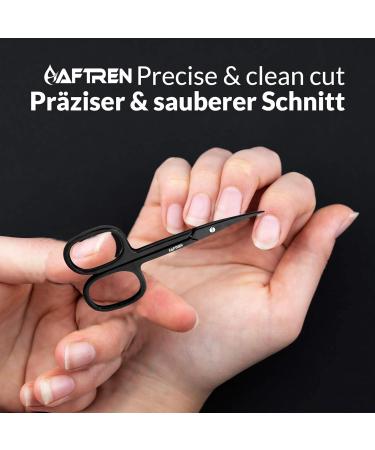 Nail Scissors Curved Blade Nail Maintenance Toenail Fingernail Beauty Cuticle Scissors Ergonomic Design for Men Women Pedicure 4 inch Black - Buy Online on SooperMarket.com