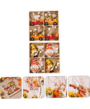 Cabilock 2 Boxes Thanksgiving Pendant Thanksgiving Gnome Pendant Festive Pendant Cartoon Wooden Accessories - Buy Online on SooperMarket.com