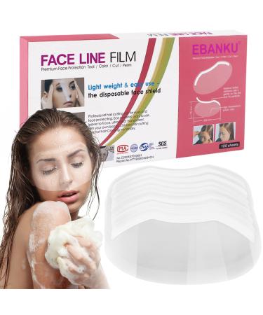 EBANKU 100 PCS Microblading Shower Visor, Upgrade Eyebrow Shower Shields Protector, Shower Goggles Face Cover Bath Visor for Adults Hair Salon Supplies and Eyes Surgery Aftercare