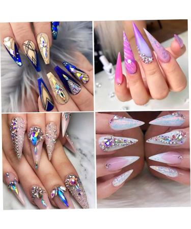 Nail Rhinestones Kit DIY Nails Rhinestones Nail Art Cosmetics Clothes Design Jewels Diamond Accessories Type4 - Buy Online on SooperMarket.com